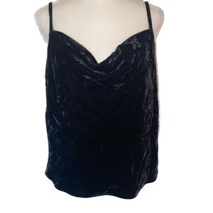 Banana Republic black velvet tank top